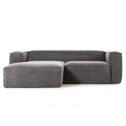 Loftscape Ecksofa Mandal II - Cordstoff Lole: Hellgrau - Longchair davorstehend links -Wohnzimmermöbel boutique en ligne 1000300390 211229 15023400516 DETAILS P000000001000300390