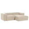 Loftscape Ecksofa Mandal II - Chenille Gratia: Beige - Longchair davorstehend rechts