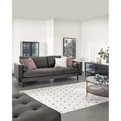 Loftscape Ecksofa Monza - Samt - Samt Juin: Grau - Breite: 222 cm - Longchair davorstehend links -Wohnzimmermöbel boutique en ligne 1000300412 211229 15030700778 MOOD DETAILS P000000001000300412 mood