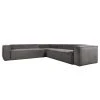 Loftscape Ecksofa Mandal III - Cordstoff Lole: Hellgrau - Breite: 320 cm - Gleichschenklig