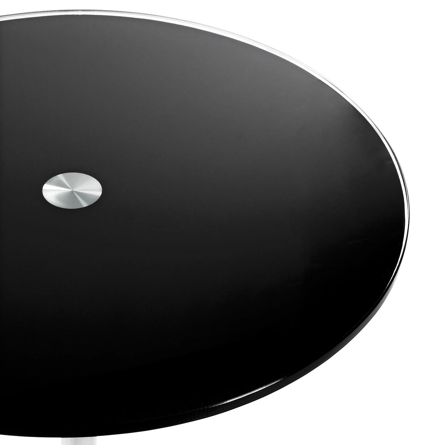 Loftscape Beistelltisch Suan - Glas / Metall - Schwarz / Chrom 2 Loftscape Beistelltisch Suan - Glas / Metall - Schwarz / Chrom – Bild 2