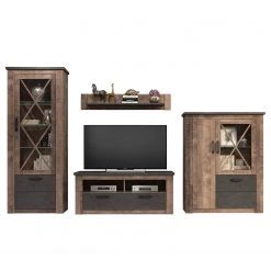 Trendteam Wohnwand Georgia (4-teilig) - Dunkelgrau / Eiche Rustikal Dekor 15 Trendteam Wohnwand Georgia (4-teilig) - Dunkelgrau / Eiche Rustikal Dekor -Wohnzimmermöbel boutique en ligne 1000300851 211015 12543600081 DETAILS P000000001000300851