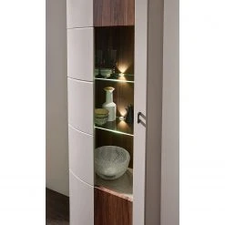 Loftscape Standvitrine Saida - Inkl. Beleuchtung - Kaschmir / Nussbaum Dekor 9 Loftscape Standvitrine Saida - Inkl. Beleuchtung - Kaschmir / Nussbaum Dekor -Wohnzimmermöbel boutique en ligne 1000300921 211020 13343400050 DETAILS P000000001000300921