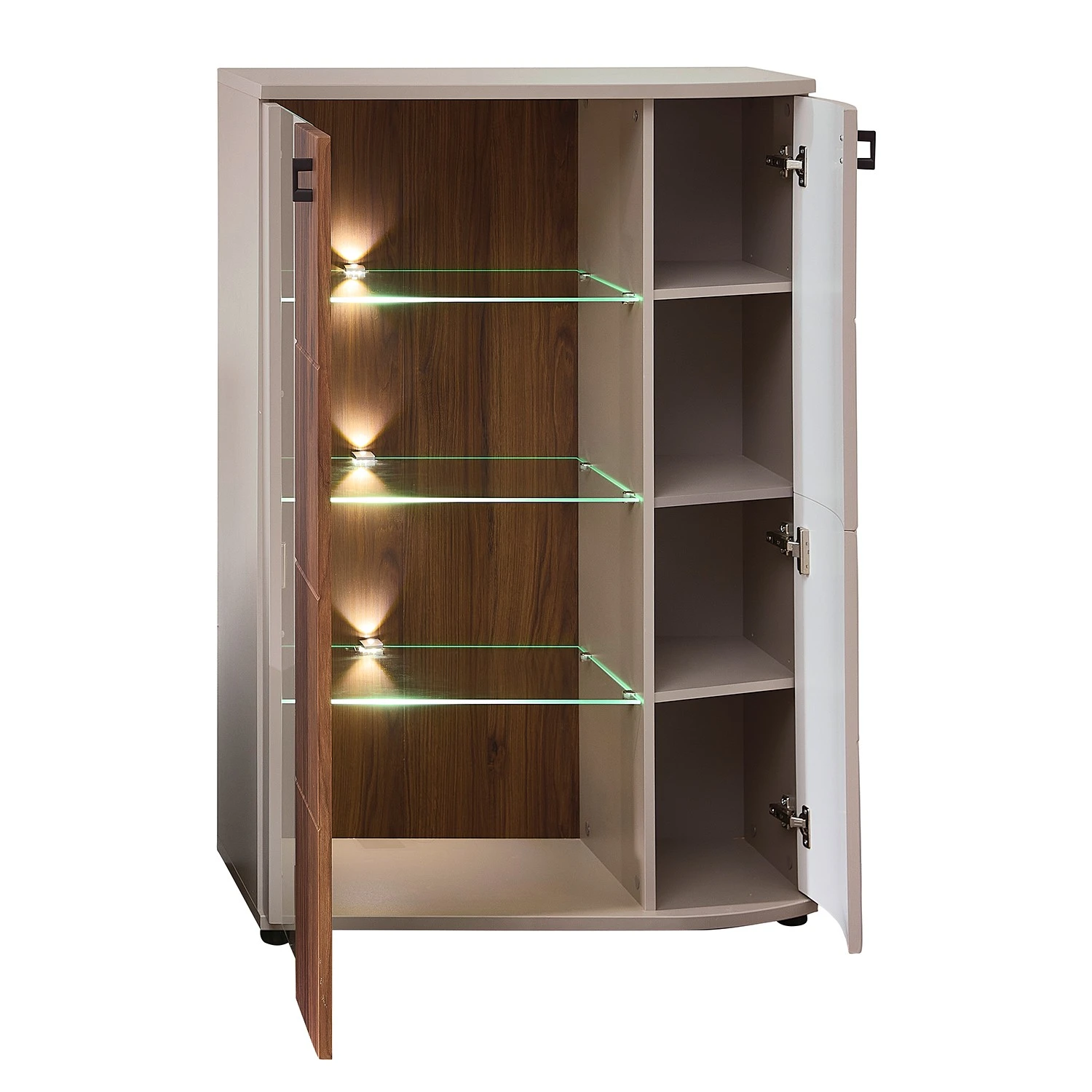 Loftscape Highboard Saida I - Inkl. Beleuchtung - Kaschmir / Nussbaum Dekor 5 Loftscape Highboard Saida I - Inkl. Beleuchtung - Kaschmir / Nussbaum Dekor – Bild 5