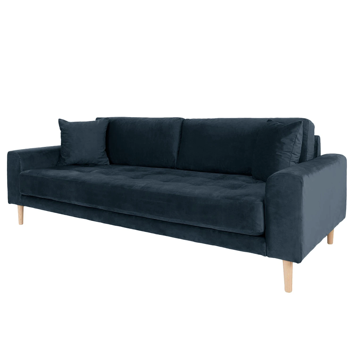 Loftscape Sofa Cordova (3-Sitzer) - Samt - Dunkelblau 1 Loftscape Sofa Cordova (3-Sitzer) - Samt - Dunkelblau