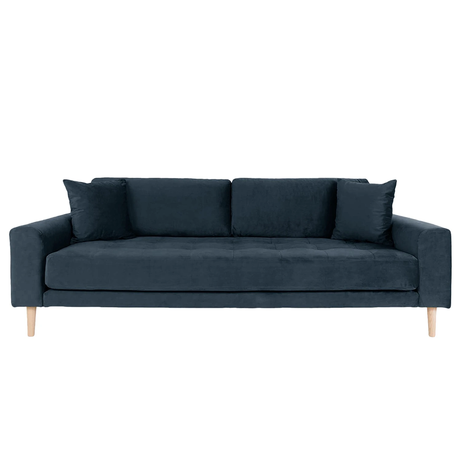 Loftscape Sofa Cordova (3-Sitzer) - Samt - Dunkelblau 2 Loftscape Sofa Cordova (3-Sitzer) - Samt - Dunkelblau – Bild 2