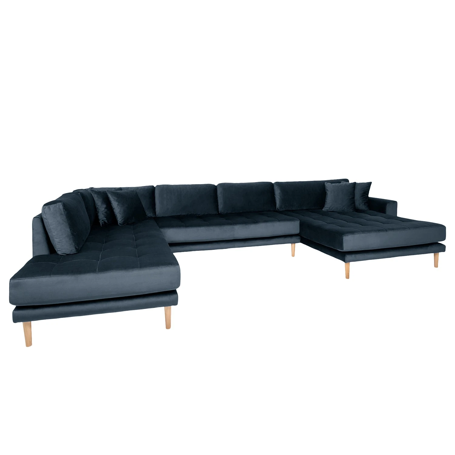 Loftscape Wohnlandschaft Cordova - Samt - Dunkelblau 3 Loftscape Wohnlandschaft Cordova - Samt - Dunkelblau – Bild 3