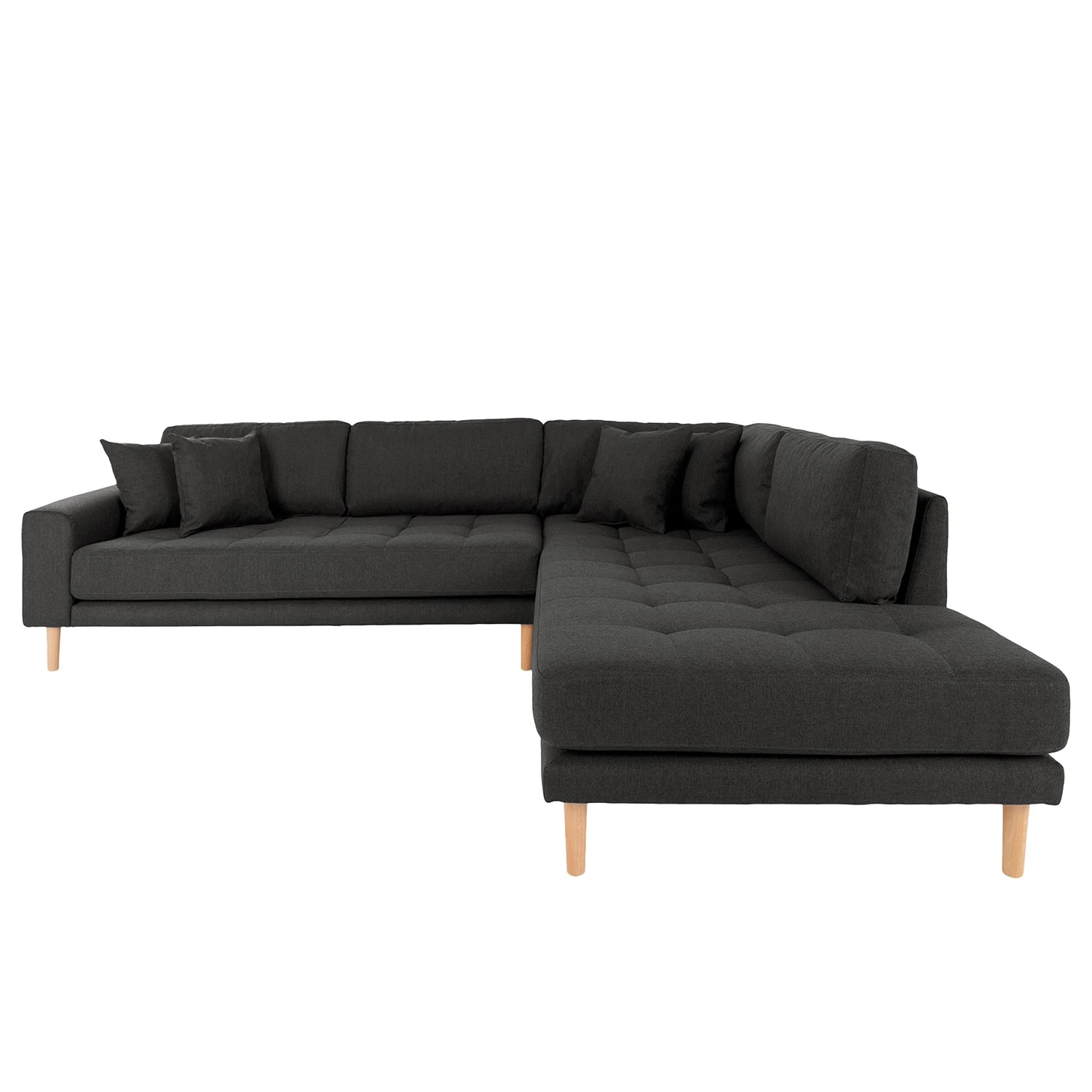 Loftscape Ecksofa Cordova II - Samt - Dunkelgrau - Longchair davorstehend rechts 2 Loftscape Ecksofa Cordova II - Samt - Dunkelgrau - Longchair davorstehend rechts – Bild 2