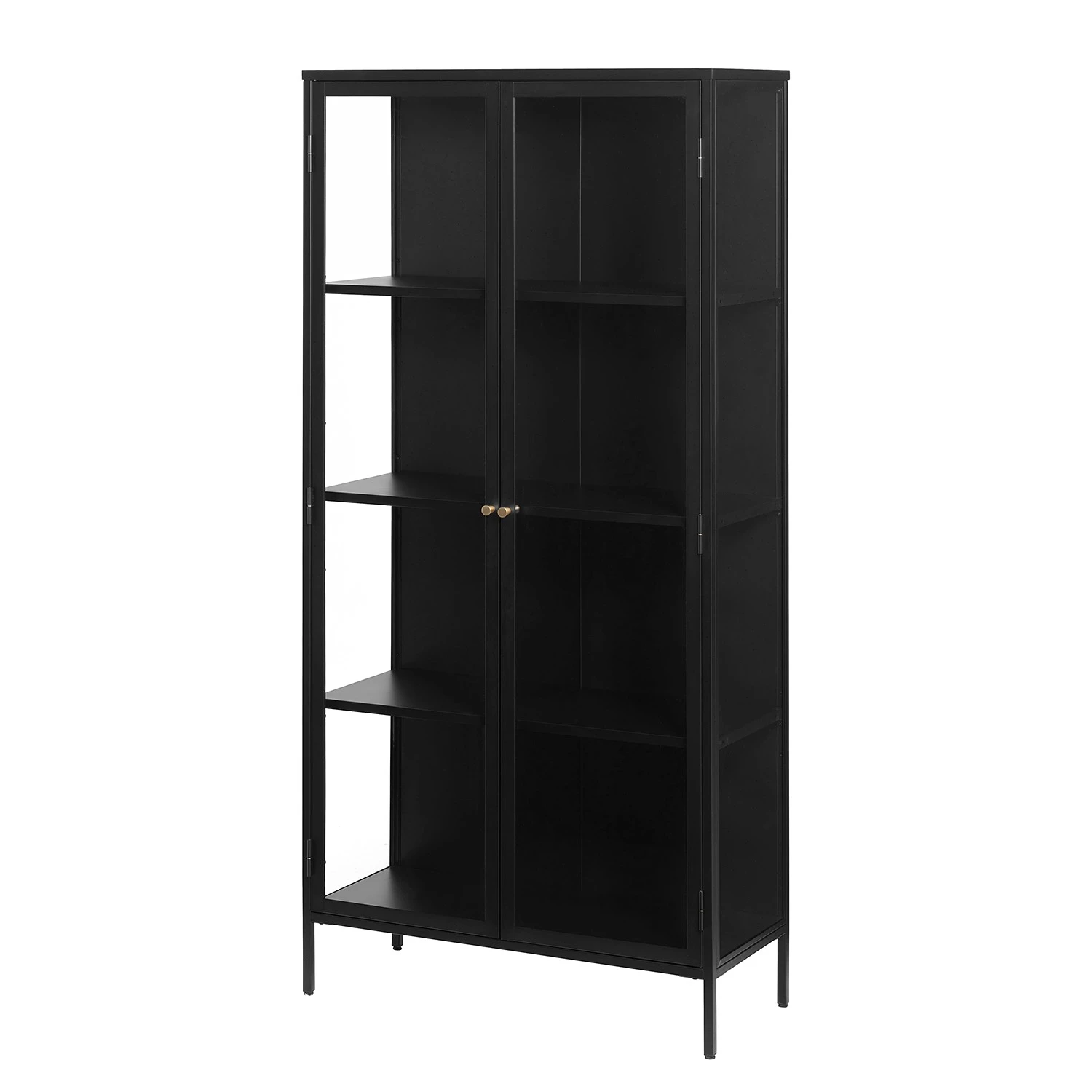 Loftscape Vitrinenschrank Angelus I - Metall / Glas - Schwarz 1 Loftscape Vitrinenschrank Angelus I - Metall / Glas - Schwarz