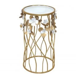 Loftscape Beistelltisch Givry - Glas / Metall - Gold