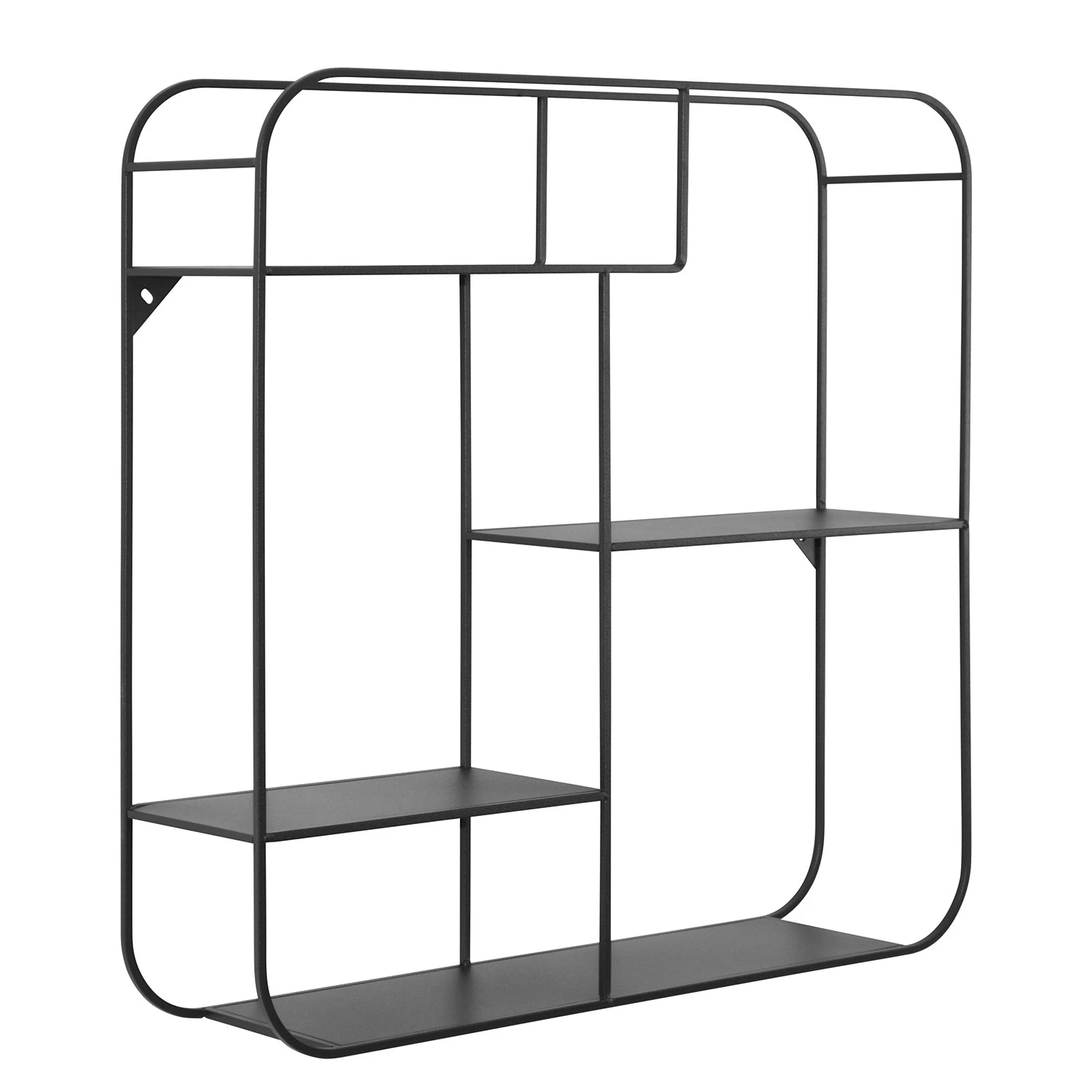 Loftscape Wandregal Newal - Metall - Schwarz 1 Loftscape Wandregal Newal - Metall - Schwarz