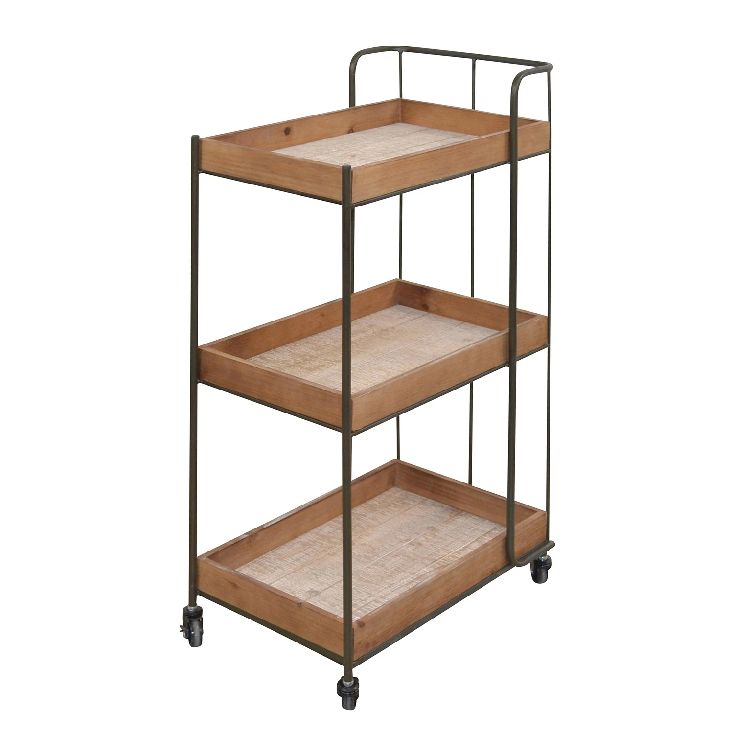 Red Living Servierwagen Neptun - Metall - Eiche Dekor / Schwarz 1 Red Living Servierwagen Neptun - Metall - Eiche Dekor / Schwarz