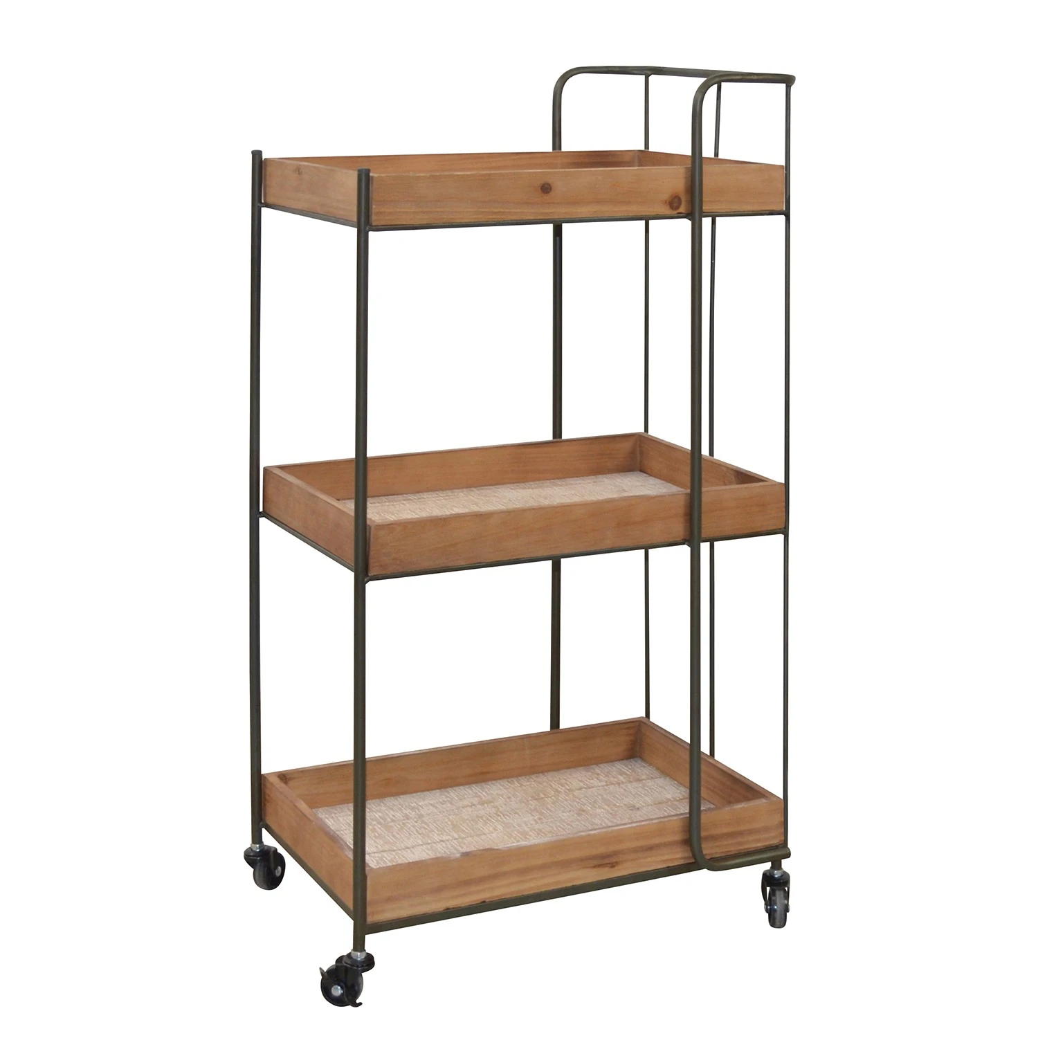 Red Living Servierwagen Neptun - Metall - Eiche Dekor / Schwarz 2 Red Living Servierwagen Neptun - Metall - Eiche Dekor / Schwarz – Bild 2