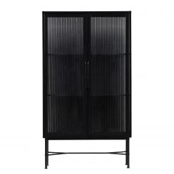 Red Living Vitrinenschrank Lakota - Metall - Schwarz -Wohnzimmermöbel boutique en ligne 1000304177 211029 12341500220 DETAILS P000000001000304177