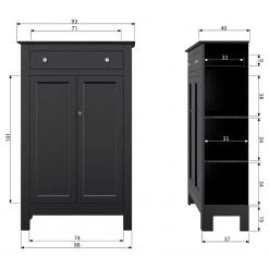 Ridgevalley Vertiko Lamar - Kiefer massiv - Schwarz -Wohnzimmermöbel boutique en ligne 1000304180 211029 12341600716 SKETCH DETAILS P000000001000304180 sketch