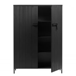 Red Living Highboard Lamasco - Kiefer massiv - Kiefer Schwarz -Wohnzimmermöbel boutique en ligne 1000304183 211029 12341700277 DETAILS P000000001000304183