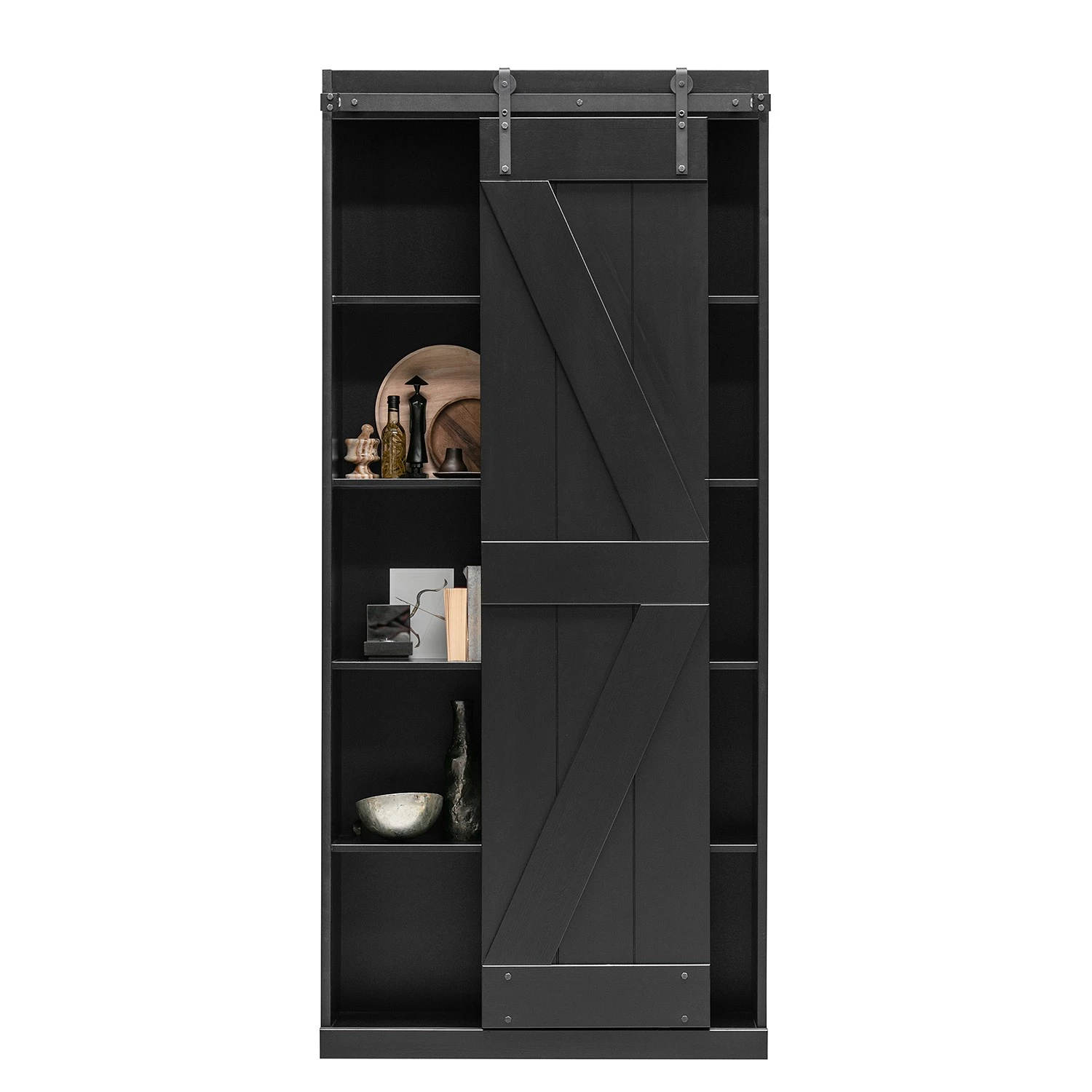 Red Living Garderobenschrank Lofou - Kiefer massiv - Kiefer Schwarz 5 Red Living Garderobenschrank Lofou - Kiefer massiv - Kiefer Schwarz – Bild 5