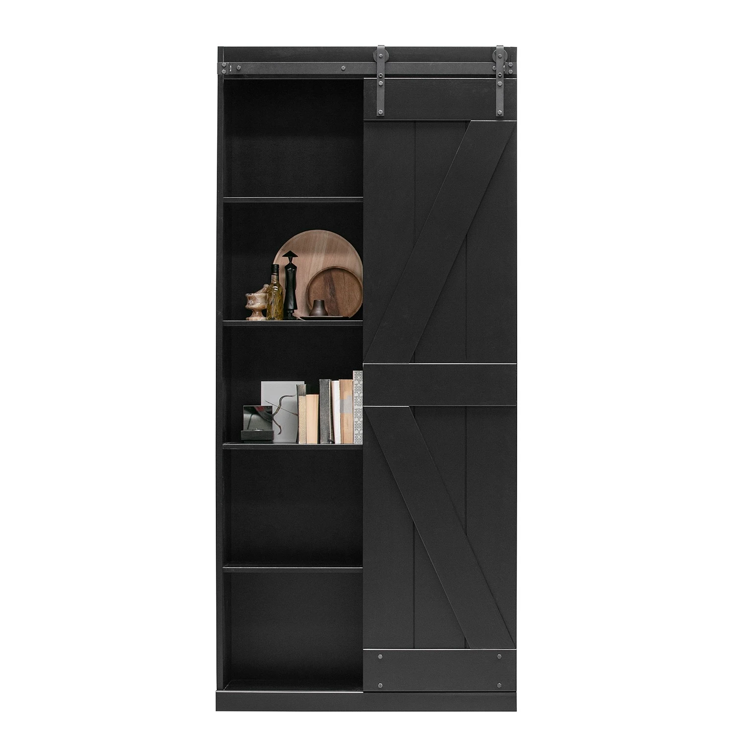 Red Living Garderobenschrank Lofou - Kiefer massiv - Kiefer Schwarz 6 Red Living Garderobenschrank Lofou - Kiefer massiv - Kiefer Schwarz – Bild 6