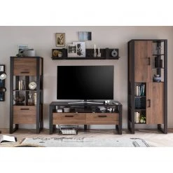 Red Living TV-Lowboard Norddal II - Nussbaum Dekor / Schwarz -Wohnzimmermöbel boutique en ligne 1000304806 211101 075827000025 MOOD DETAILS P000000001000304806 mood