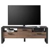 Red Living TV-Lowboard Norddal I - Nussbaum Dekor / Schwarz