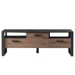 Red Living TV-Lowboard Norddal I - Nussbaum Dekor / Schwarz -Wohnzimmermöbel boutique en ligne 1000304807 211027 10494600071 DETAILS P000000001000304807