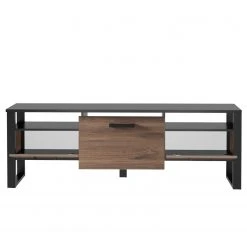 Red Living TV-Lowboard Norddal I - Nussbaum Dekor / Schwarz -Wohnzimmermöbel boutique en ligne 1000304807 211027 10494600093 DETAILS P000000001000304807