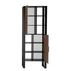 Red Living Regal Norddal I - Nussbaum Dekor / Schwarz -Wohnzimmermöbel boutique en ligne 1000304812 211027 104959000122 DETAILS P000000001000304812