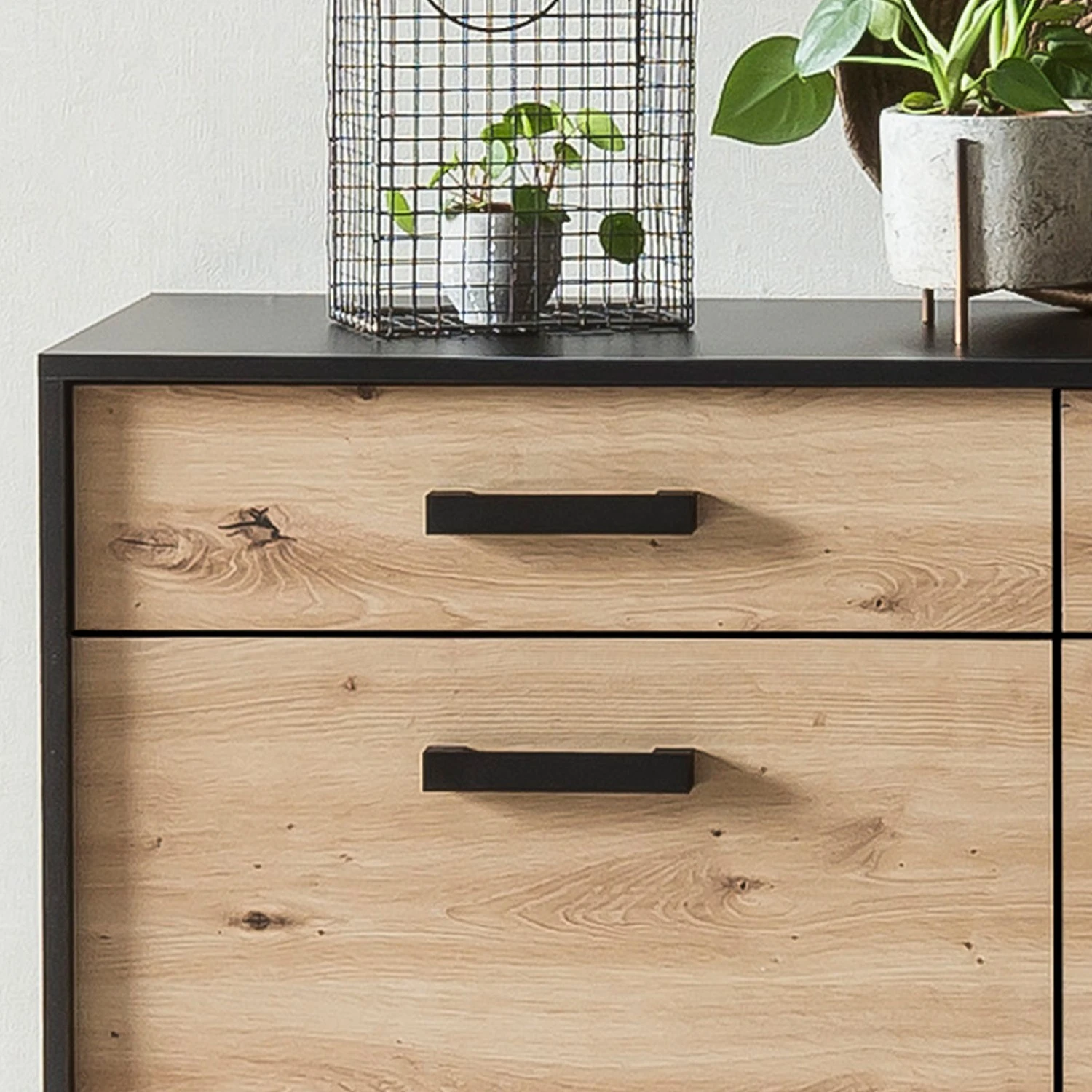 Norrwood Sideboard Argenteuil I - Eiche Artisan Dekor / Schwarz 8 Norrwood Sideboard Argenteuil I - Eiche Artisan Dekor / Schwarz – Bild 8