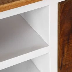 Red Living TV-Lowboard Silvana - Akazie massiv / Mango massiv - Weiß / Mango -Wohnzimmermöbel boutique en ligne 1000305871 211102 111804000035 DETAILS P000000001000305871