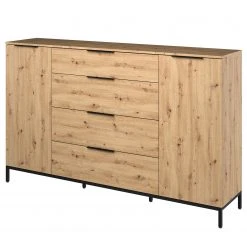Maja Möbel Sideboard Trend Wood I - Asteiche Dekor / Schwarz