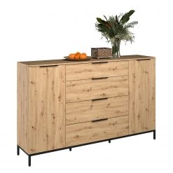 Maja Möbel Sideboard Trend Wood I - Asteiche Dekor / Schwarz 11 Maja Möbel Sideboard Trend Wood I - Asteiche Dekor / Schwarz -Wohnzimmermöbel boutique en ligne 1000306527 211102 13034200058 DETAILS P000000001000306527