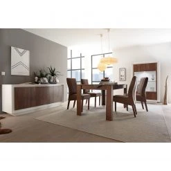 LC Spa Vitrinenschrank Forenza - Nussbaum Dekor / Weiß 7 LC Spa Vitrinenschrank Forenza - Nussbaum Dekor / Weiß -Wohnzimmermöbel boutique en ligne 1000306553 211122 15085400087 DETAILS P000000001000306553