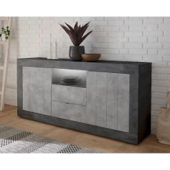 LC Spa Sideboard Urbino I - Hellgrau / Dunkelgrau -Wohnzimmermöbel boutique en ligne 1000306556 211122 15085300069 DETAILS P000000001000306556