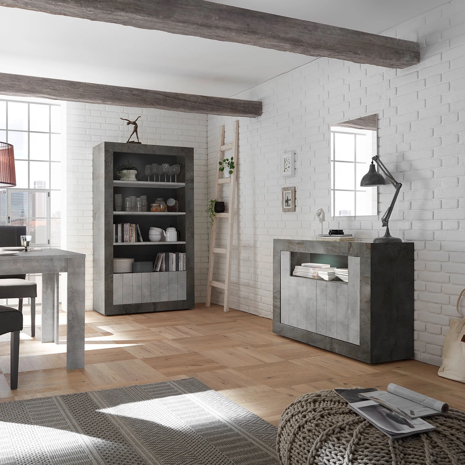 LC Spa Kommode Urbino - Hellgrau / Dunkelgrau 4 LC Spa Kommode Urbino - Hellgrau / Dunkelgrau – Bild 4