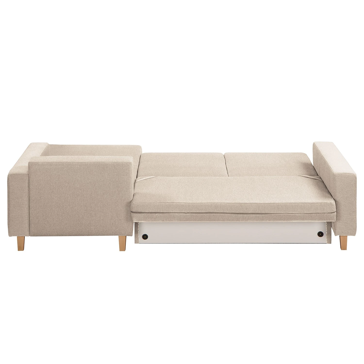 Ecksofa MAISON mit Schlaffunktion - Webstoff Inas: Cappuccino - Longchair davorstehend rechts 12 Ecksofa MAISON mit Schlaffunktion - Webstoff Inas: Cappuccino - Longchair davorstehend rechts – Bild 12