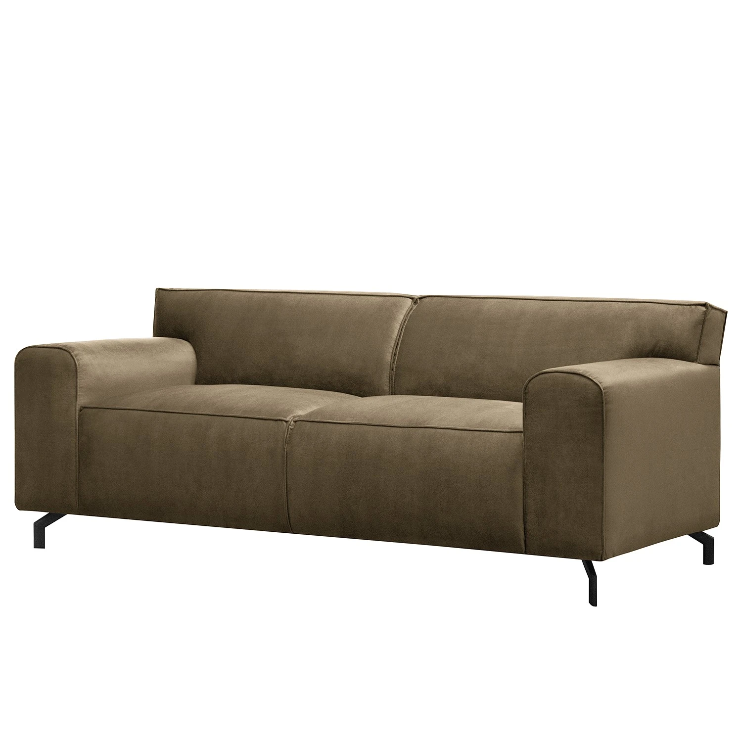 Jack & Alice Sofa Bramming (3-Sitzer) - Samt Juna: Taupe - Breite: 210 cm 1 Jack & Alice Sofa Bramming (3-Sitzer) - Samt Juna: Taupe - Breite: 210 cm