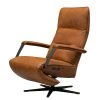 Ars manufacti Relaxsessel Asunden - Antiklederlook - Mischgewebe Bulan: Cognac