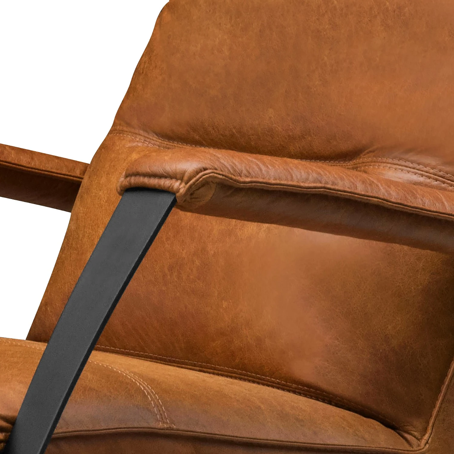 Ars manufacti Relaxsessel Asunden - Antiklederlook - Mischgewebe Bulan: Cognac 7 Ars manufacti Relaxsessel Asunden - Antiklederlook - Mischgewebe Bulan: Cognac – Bild 7