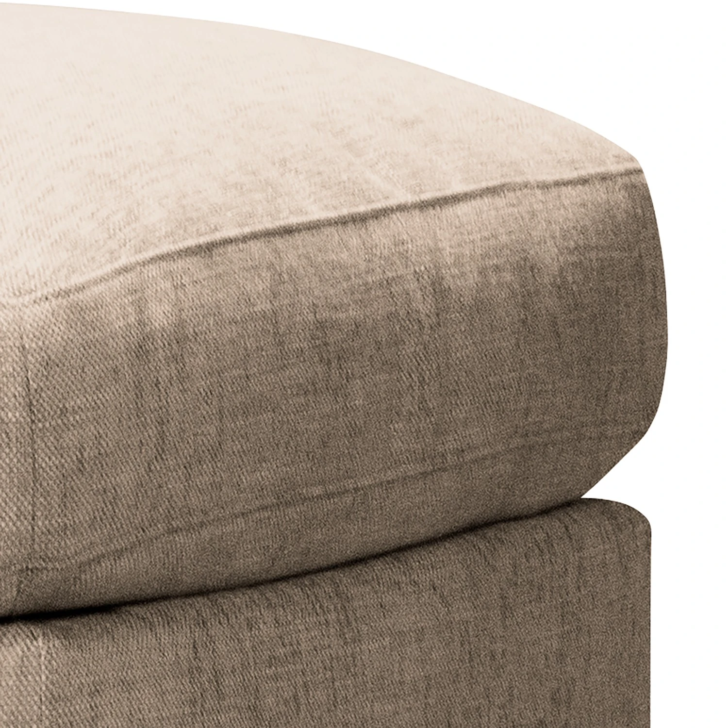 Fredriks Polsterhocker Circle - Flachgewebe Vega: Bisquit 4 Fredriks Polsterhocker Circle - Flachgewebe Vega: Bisquit – Bild 4