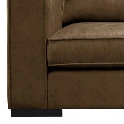 Ars manufacti Ecksofa Locana - Microfaser Cheri: Dunkelbraun - Ottomane davorstehend rechts -Wohnzimmermöbel boutique en ligne 1000306946 220727 060 DETAILS P000000001000306946