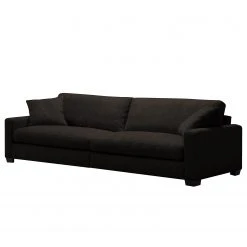 Fredriks Bigsofa Circle - Flachgewebe - Flachgewebe Vega: Braun-Schwarz