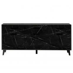 Jack & Alice Sideboard Fintel I - Marmor Schwarz Dekor / Schwarz 10 Jack & Alice Sideboard Fintel I - Marmor Schwarz Dekor / Schwarz -Wohnzimmermöbel boutique en ligne 1000307050 211110 08234500076 DETAILS P000000001000307050
