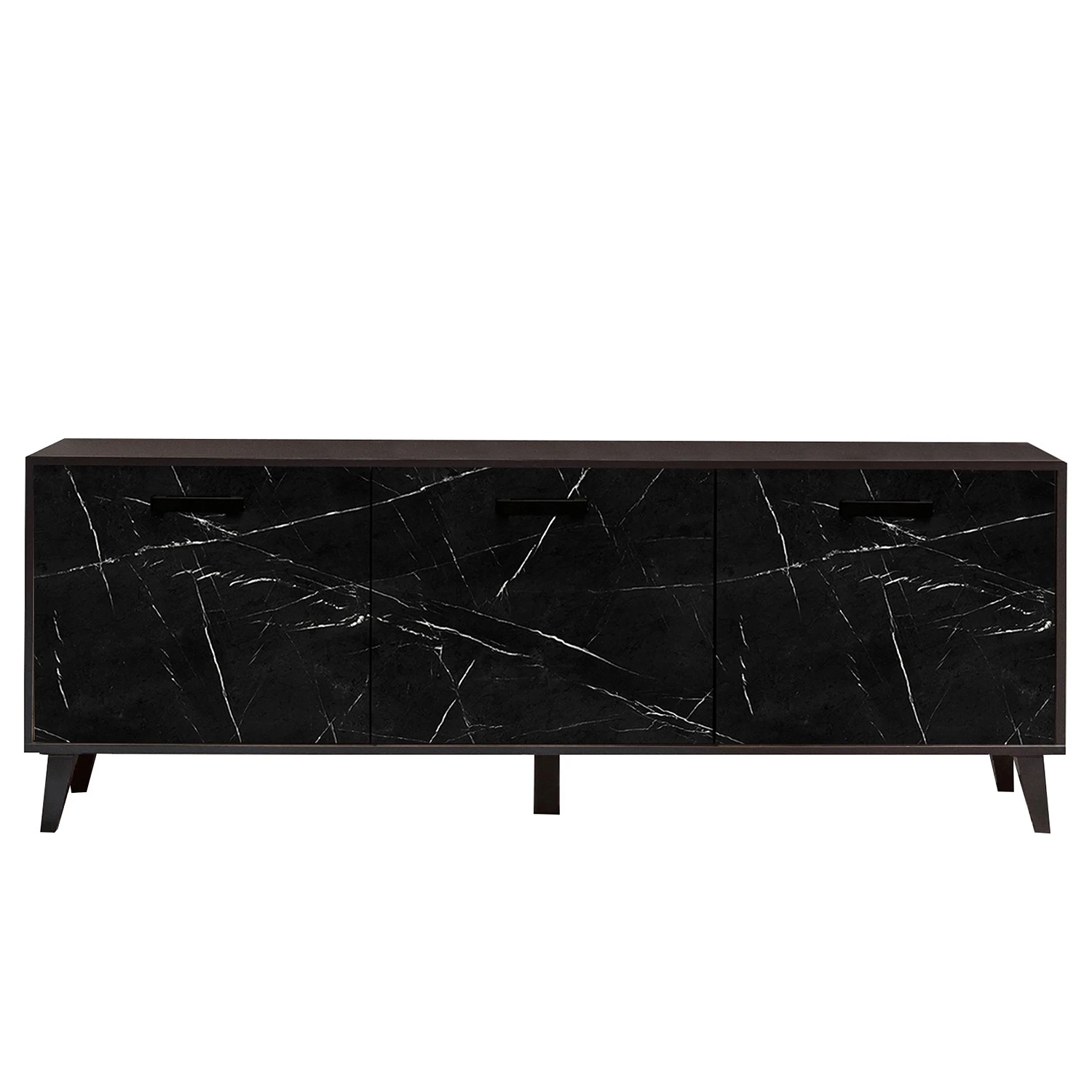 Jack & Alice TV-Lowboard Fintel I - Marmor Schwarz Dekor / Schwarz 5 Jack & Alice TV-Lowboard Fintel I - Marmor Schwarz Dekor / Schwarz – Bild 5