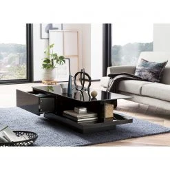 Loftscape Couchtisch Padras II - Glas - Schwarz -Wohnzimmermöbel boutique en ligne 1000310522 211125 11183300064 MOOD DETAILS P000000001000310522 mood
