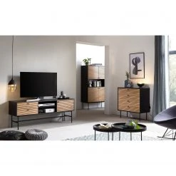 Red Living TV-Lowboard Uckerby - Echtholzfurnier - Eiche / Schwarz -Wohnzimmermöbel boutique en ligne 1000310531 211125 11183400094 MOOD DETAILS P000000001000310531 mood