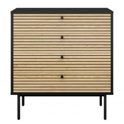 Red Living Kommode Uckerby I - Echtholzfurnier - Eiche / Schwarz -Wohnzimmermöbel boutique en ligne 1000310533 211125 111835000112 DETAILS P000000001000310533