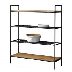 Red Living Regal Padbury - Schwarz / Eiche Dekor