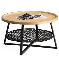 Red Living Couchtisch Padbury II - Eiche Dekor / Schwarz