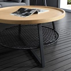 Red Living Couchtisch Padbury II - Eiche Dekor / Schwarz 5 Red Living Couchtisch Padbury II - Eiche Dekor / Schwarz -Wohnzimmermöbel boutique en ligne 1000310539 211125 11183600133 DETAILS P000000001000310539