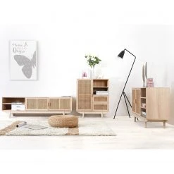 Norrwood TV-Lowboard Pini - Wiener Geflecht / Echtholzfurnier - Natur / Paulownia 8 Norrwood TV-Lowboard Pini - Wiener Geflecht / Echtholzfurnier - Natur / Paulownia -Wohnzimmermöbel boutique en ligne 1000310540 211125 11183600127 MOOD DETAILS P000000001000310540 mood